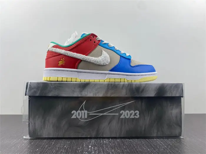 Nike Dunk Low Retro PRM Year of the Rabbit Blue Orange Cream 