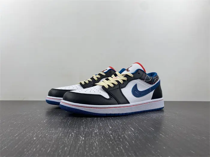 Jordan 1 Generation Air Jordan 1 Low SE White Black Dark Blue 