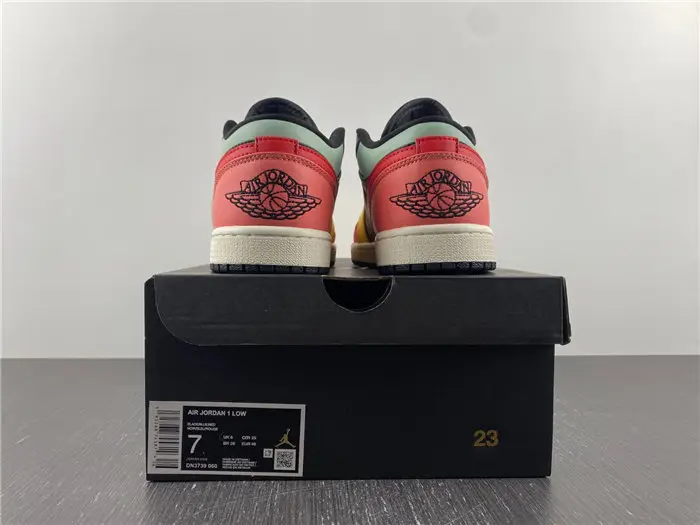 Air Jordan 1 Low SE Black Multi-Color 
