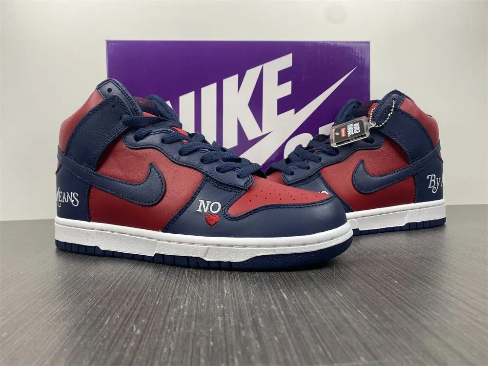 Nike SB Dunk High Supreme By Any Means Navy 