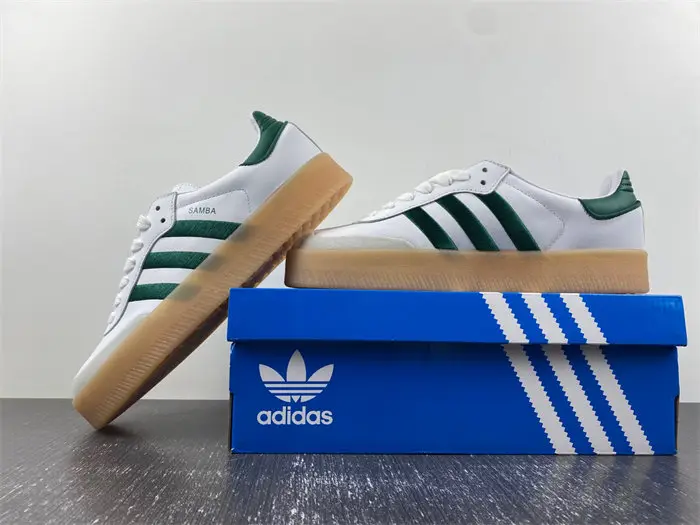 adidas Sambae White Collegiate Green Gum 