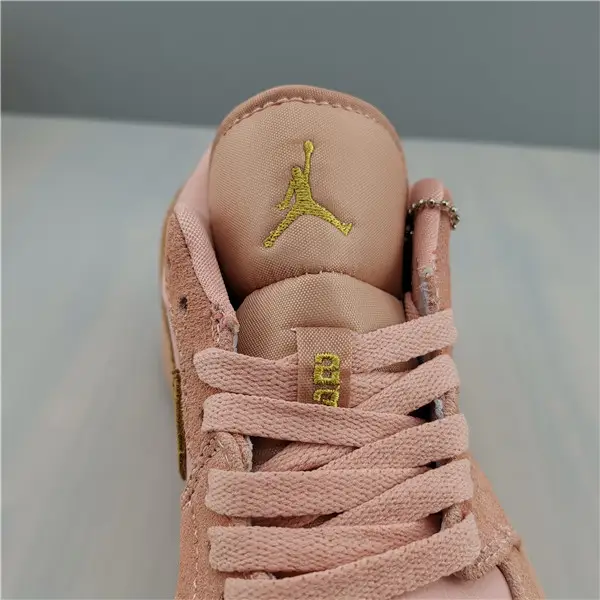 Air Jordan 1 Low I AJ1 Coral Stardust Pink Club Gold Men Shoes 