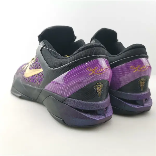 Nike Zoom Kobe VII Black Purple Gold 