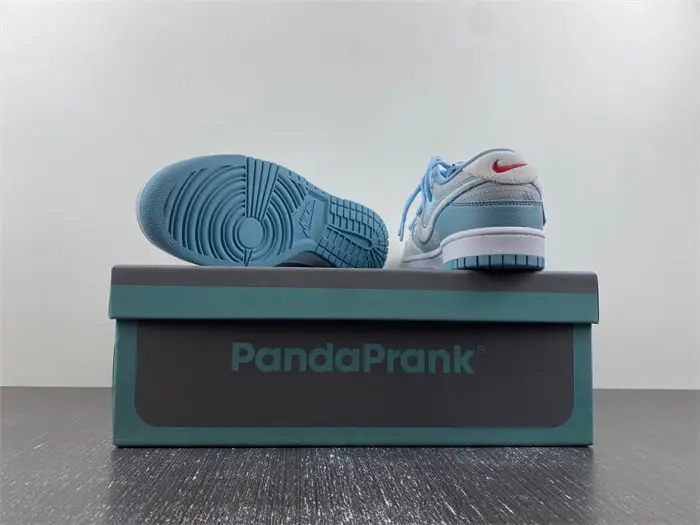 Nike Dunk Low Retro Fleece Swoosh Worn Blue 