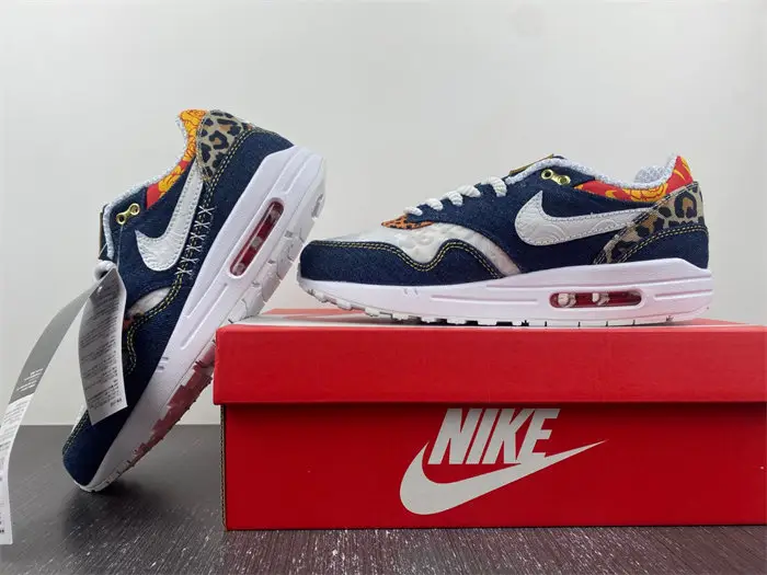 Nike Air Max 1 Premium Denim Leopard 
