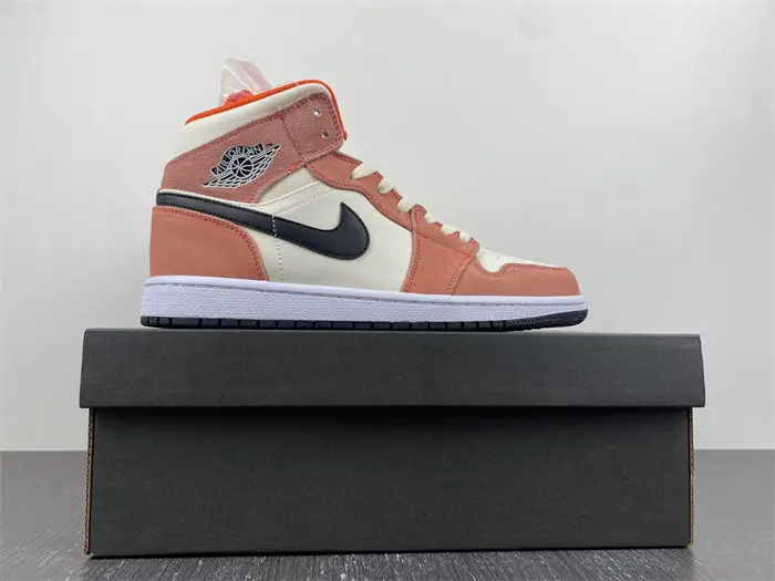 Jordan 1 Mid SE Orange Suede 