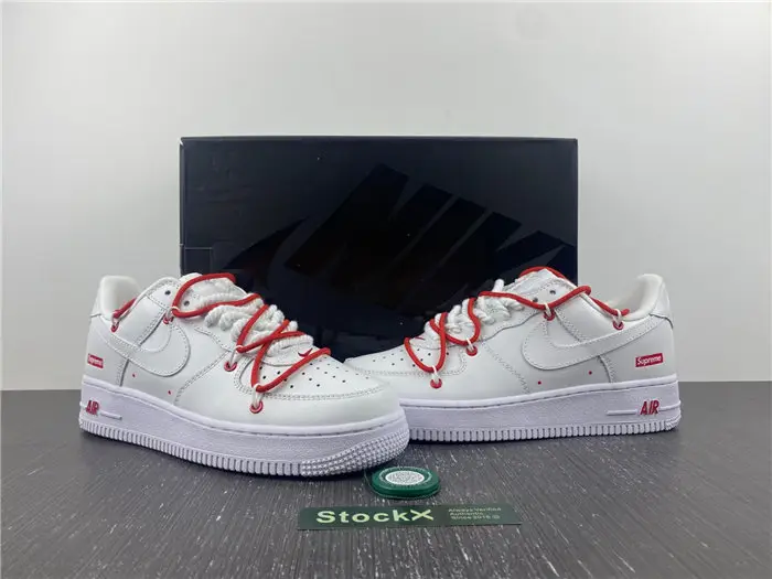 Nike Air Force 1 Low Supreme White CU9225  EDC387