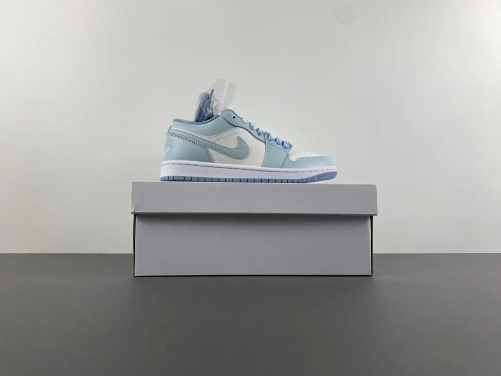 Air Jordan 1 Low White Jade Colorful Ribbon 
