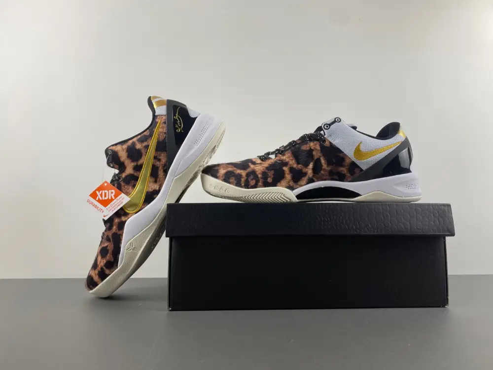 Nike Kobe 8 Protro Leopard Print Gold 