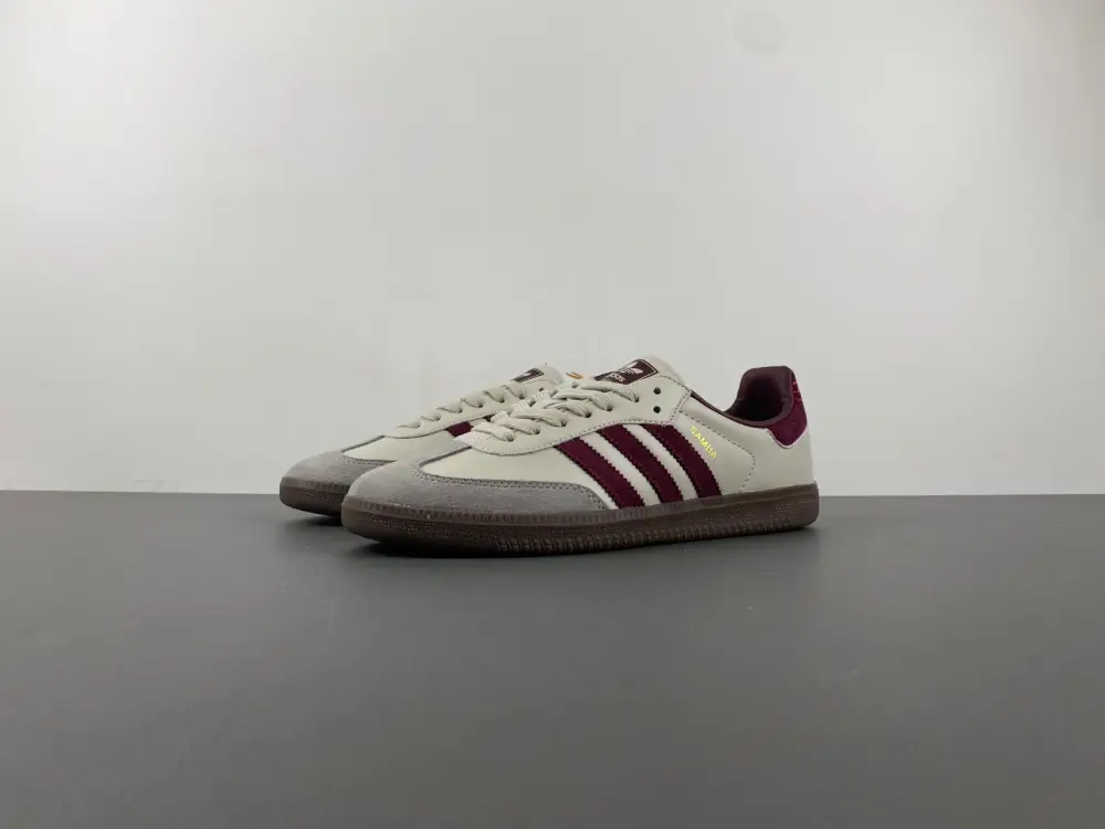 adidas Samba OG Putty Grey Maroon 