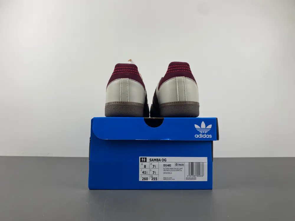 adidas Samba OG Putty Grey Maroon 