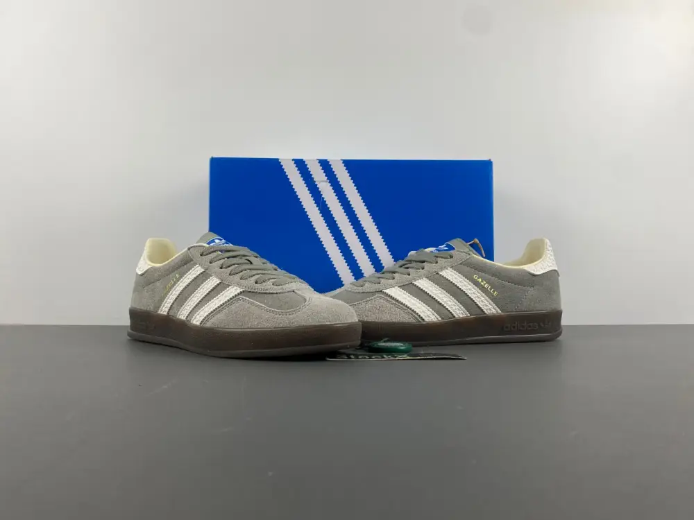 adidas Gazelle Indoor Dark Grey White  FFAFD1758