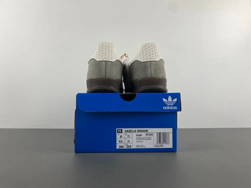 adidas Gazelle Indoor Dark Grey White 