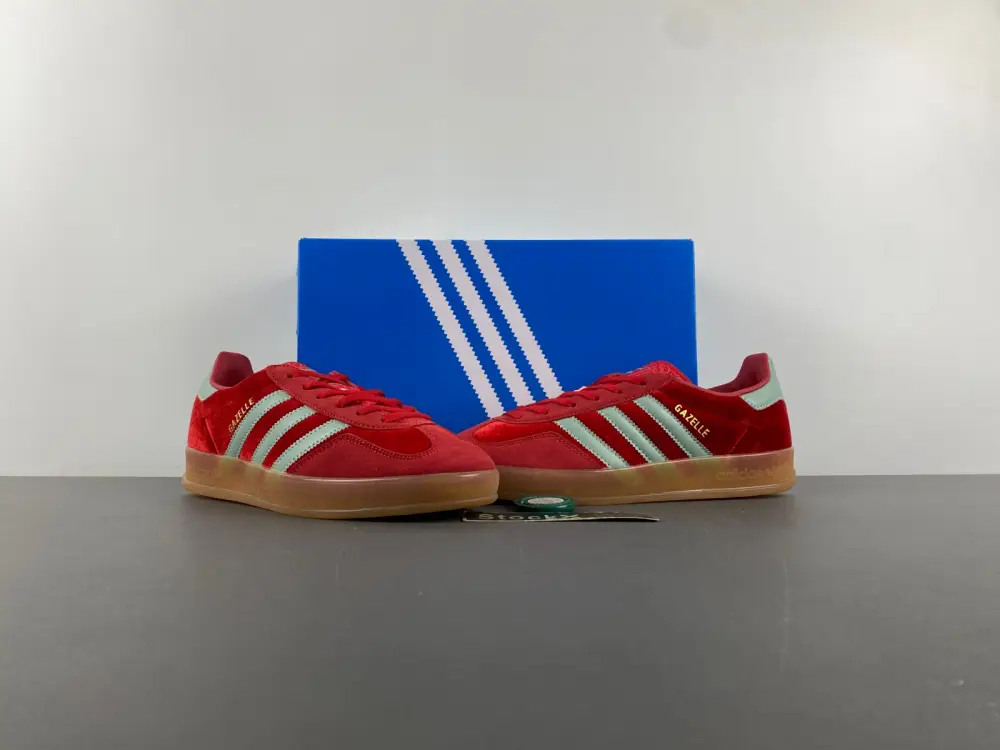 adidas Gazelle Indoor Better Scarlet Green Velvet 