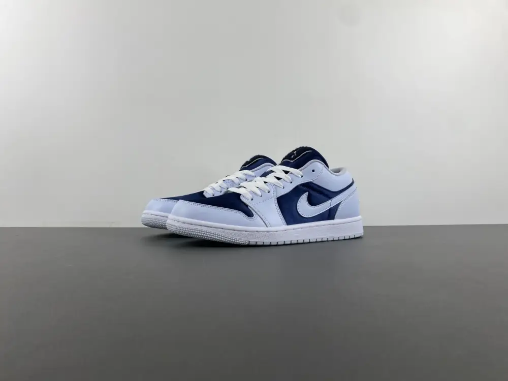 Air Jordan 1 Low SE Football Grey White Gym Red Midnight Navy 