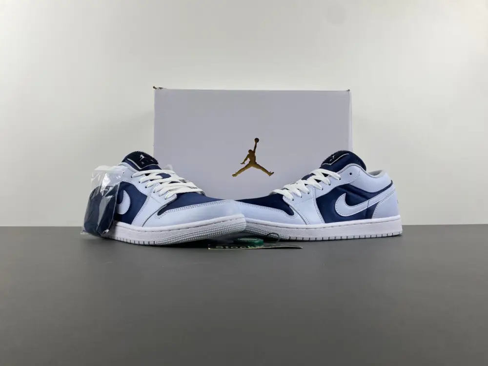 Air Jordan 1 Low SE Football Grey White Gym Red Midnight Navy  CDAE1398