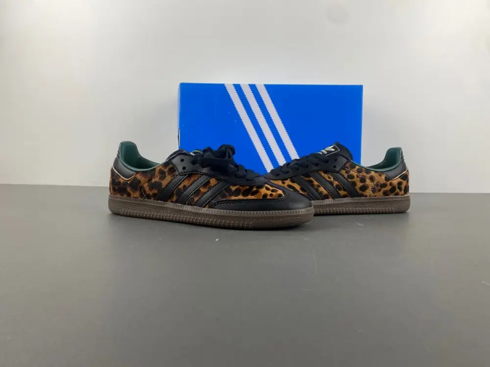 adidas Samba OG Leopard Collegiate Green  EDD466