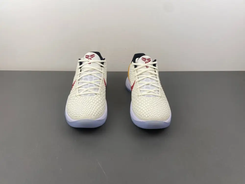 NIKE ZOOM KOBE 6 白红黄色 