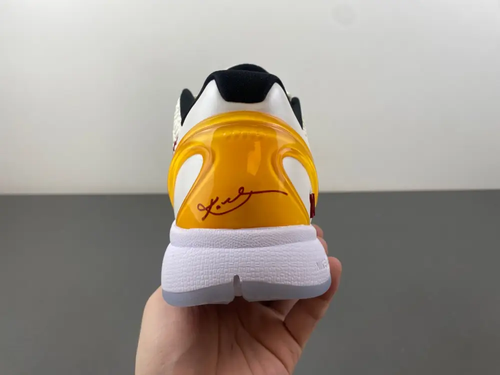 NIKE ZOOM KOBE 6 白红黄色 