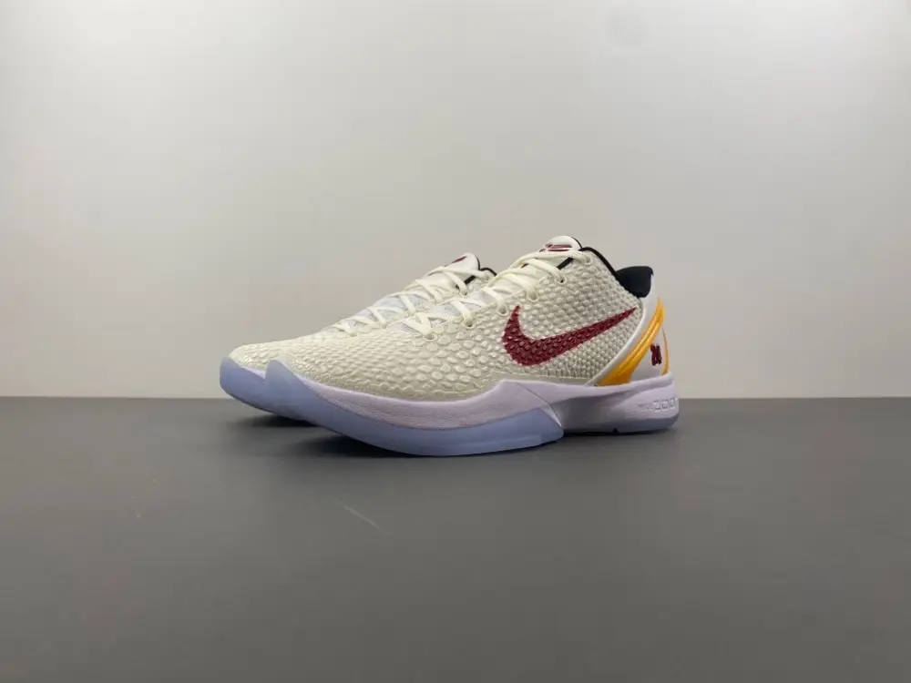 NIKE ZOOM KOBE 6 白红黄色 