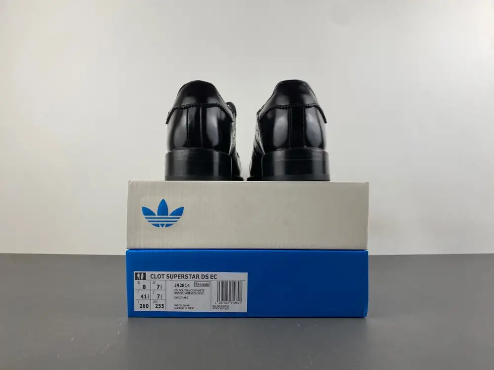 CLOT x adidas Dress Superstar 'Black' JR2814 