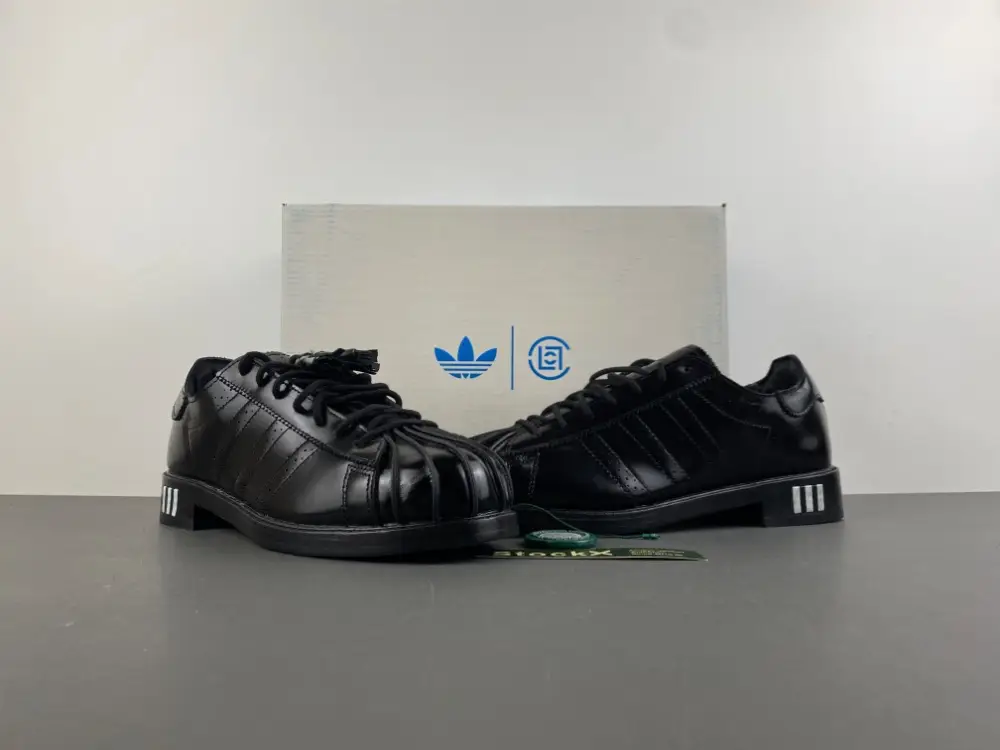 CLOT x adidas Dress Superstar 'Black' JR2814  CACCF2006